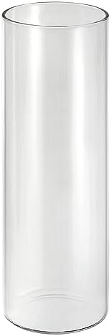 PATIKIL Clear Glass Cylinder Vase 79 Tall 26 Dia