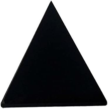 GOMOSU Natural Obsidian Quartz Pyramid Tabletop Decor