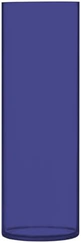 Midnight Blue Plastic Hurricane Candle Holder 118 x 39 Inch Aesthetic Vase