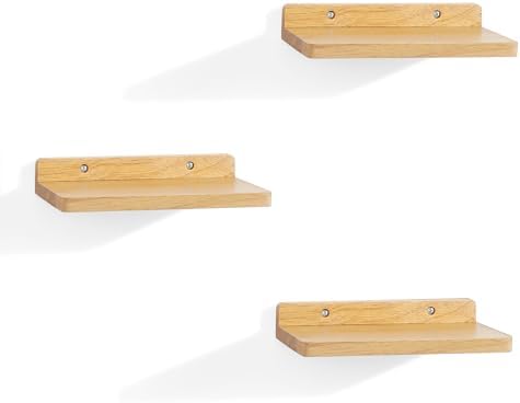 Small Floating Shelves Set of 3 5x85 Inch Wood Wall Decor