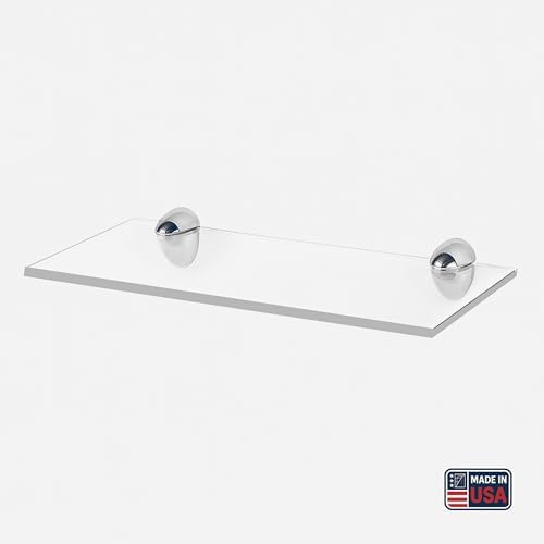 Clear Acrylic Floating Shelf 8x12 Inch by Yana