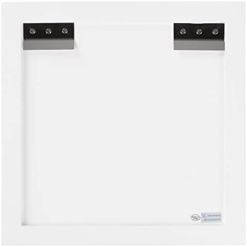 Displays2go Floating Wall Cube Shelf - White