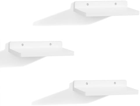 Small Floating Shelves Set of 3 White