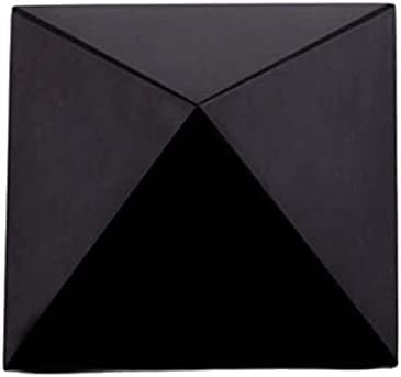 GOMOSU Natural Obsidian Quartz Pyramid Tabletop Decor