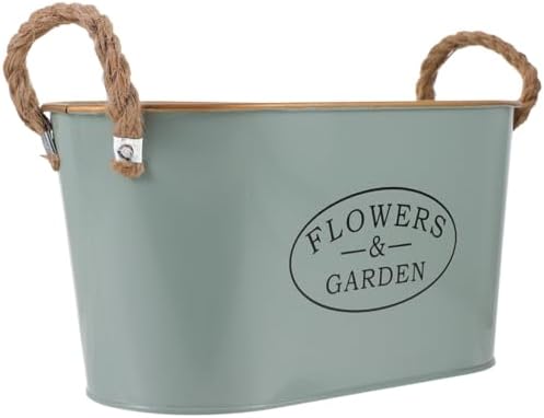 MERRYHAPY Iron Flower Bucket Vintage Decorative Vase