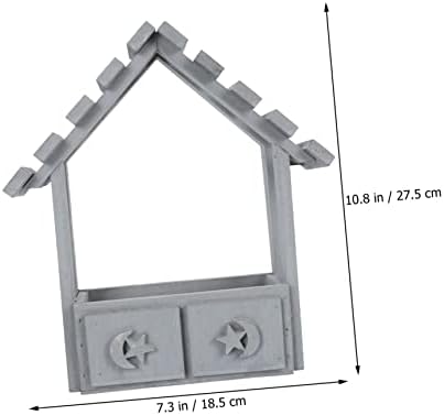 Chic Wooden Flower Pot for Dried Flowers Wall Hanging Decor