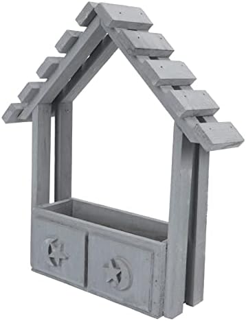 Chic Wooden Flower Pot for Dried Flowers Wall Hanging Decor