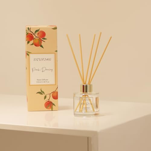 100ml Scent Diffuser with 6 Fiber Sticks Peach
