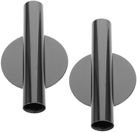 2pcs Modern Wall-Mounted Metal Flower Vases with Tube Design for Home Decor