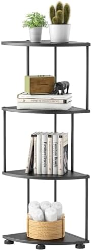 Haomsj 4 Tier Metal Corner Shelf Stand 41 Inches