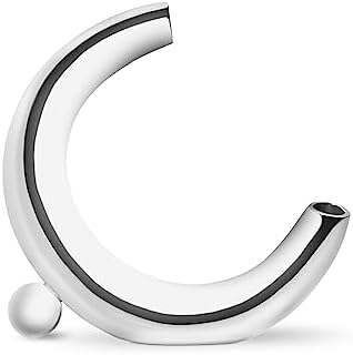 Nambe Solarium Half Moon Vase 95 x 5 Silver