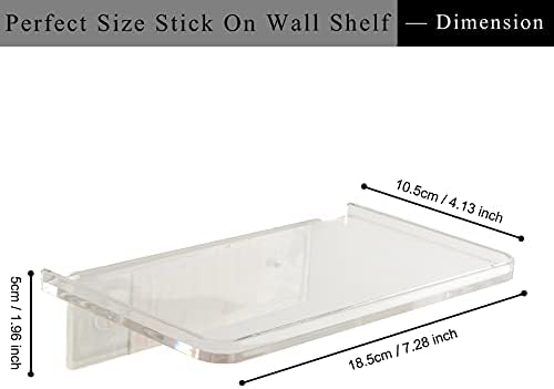 JDYOOMI Acrylic Floating Shelf Holder for Phone and More