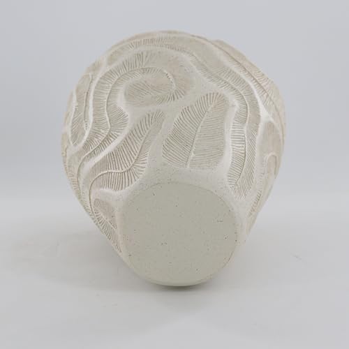 Coral Pattern Resin Art Vase with Threaded Base