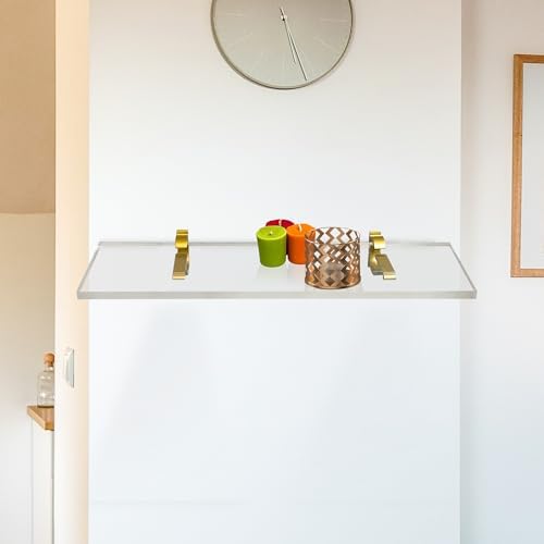 Clear Acrylic Floating Shelves 115 34 Thick Pack of 2