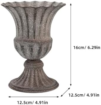 Luxshiny Cemetery Vase Iron Flower Holder for Graves