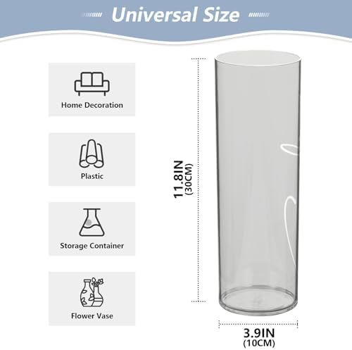 J JOYSAY Custom Gray Vase for Centerpieces