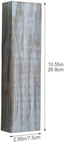 Wood Wall Planter for Indoor Plants and Dried Flowers Decor