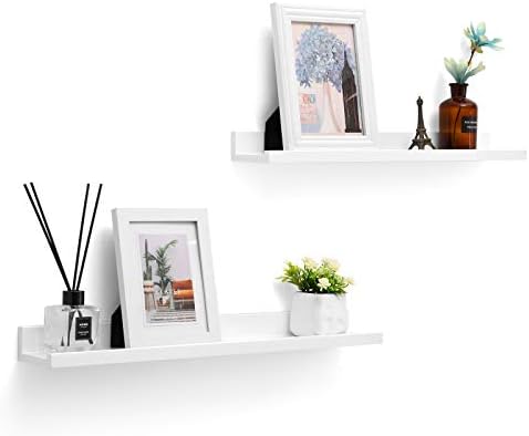 SONGMICS Floating Shelves Set of 2 Wall Mount