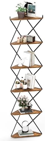 IRCPEN 6 Tier Wall Mounted Corner Shelf Stand