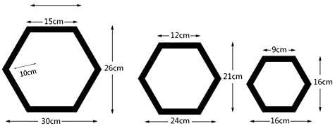 LIANGLIANG Floating Wall Shelves Creative 6 Corners Lattice Design Cube Display Stand