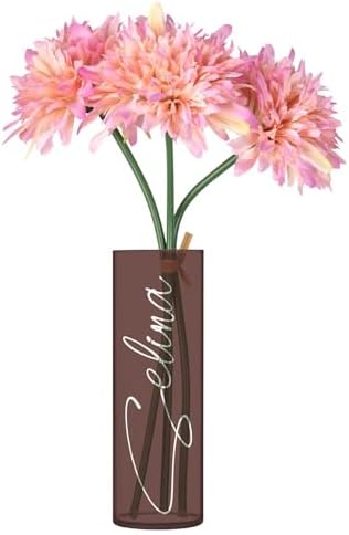 Custom Brown Red Vase for Centerpieces and Farmhouse Decor