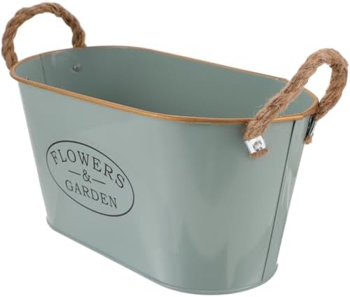 MERRYHAPY Iron Flower Bucket Vintage Decorative Vase