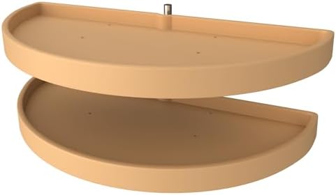 Rev-A-Shelf Polymer Pivot Slide Half Moon 2-Shelf Organizer