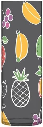 Cute Line Art Fruit Dark Grey Plastic Hurricane Candle Holder 118 x 39 Inch Vase for Living Room Decor