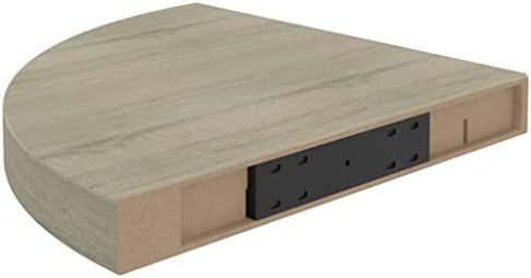 Floating Corner Shelf Oak 138x138x15 MDF for Home Decor