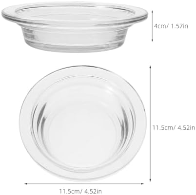 2Pcs Glass Wax Heating Replacement Tray for Aromatherapy Lamps