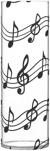White and Black Musical Note Plastic Vase 118x39 Inch