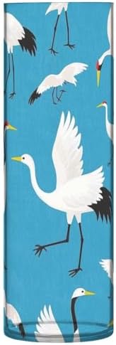 Blue Cartoon Crane Bird Silhouette Plastic Vase 118 x 39 Inch