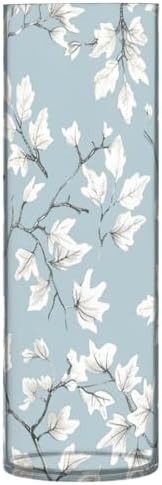 White Oak Leaves Plastic Flower Vase for Home Decor