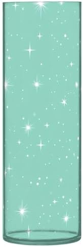 Sky And Stars Mint Green Hurricane Candle Holder 118 x 39 Inch Unbreakable
