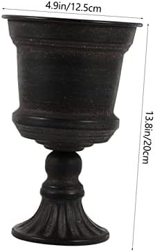 Cabilock 1Pc Metal Flower Vase for Floral Arrangements Decor