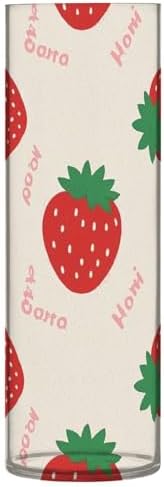 Cute Cartoon Strawberry Beige Plastic Vase 118x39 Inch Decorative