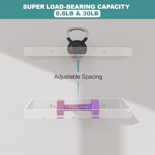 Acrylic Bathroom Shelves 3 PCS Wall Mounted Space Saving Modern Design