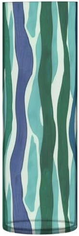 Diblue Green Wave Plastic Hurricane Candle Holder 118 x 39 Inch Wedding Vase