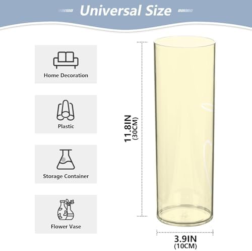 Custom Light Yellow Vase for Centerpieces and Home Decor