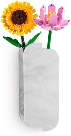 Marble White Wall Planters for Lego Flowers and Dried Florals