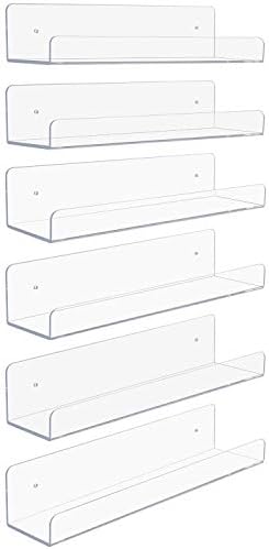 Sorbus Acrylic Floating Shelf Organizer for Home and Decor