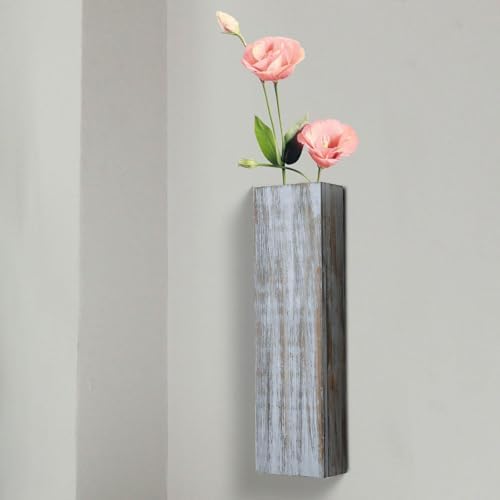Bothyi Wooden Hanging Planter for Indoor Plants and Dried Flowers