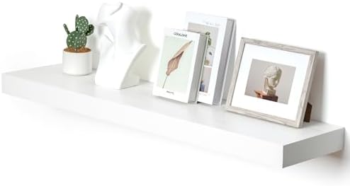 FLYJOE White Floating Shelves 48x12 Wall Set