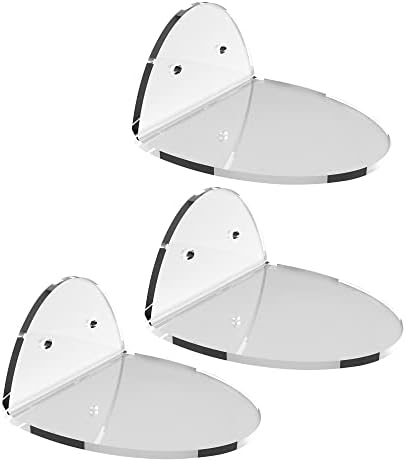 Evron Acrylic Floating Shelves Set of 2 for Wall Decor