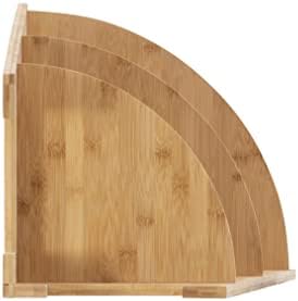 Linon Amzn0326 Bamboo Corner Shelf Brown