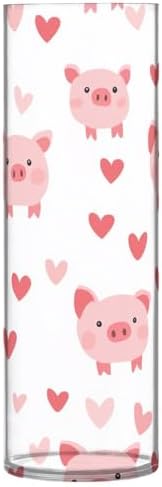 Happy Valentines Day Cartoon Pig Floating Candle Holder 118 x 39 Inch Aesthetic Flower Vase