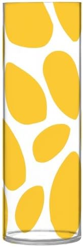 Yellow Spots Plastic Hurricane Flower Vase 118 x 39 Inch