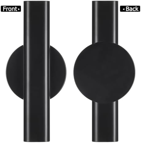 Toddmomy Wall Mounted Flower Tube Black Metal Vase