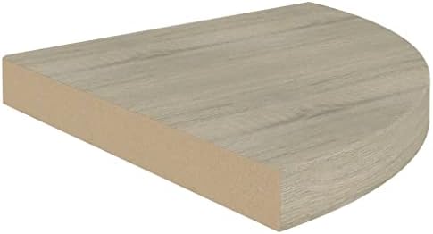 Floating Corner Shelf Oak 138x138x15 MDF