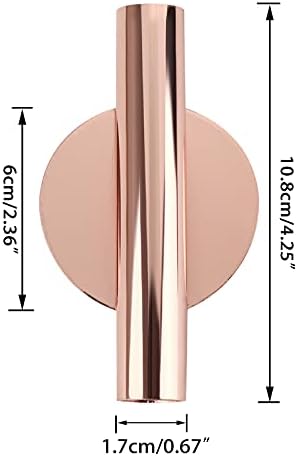 JUXYES Pack of 2 Metal Wall Flower Vase with Sticker